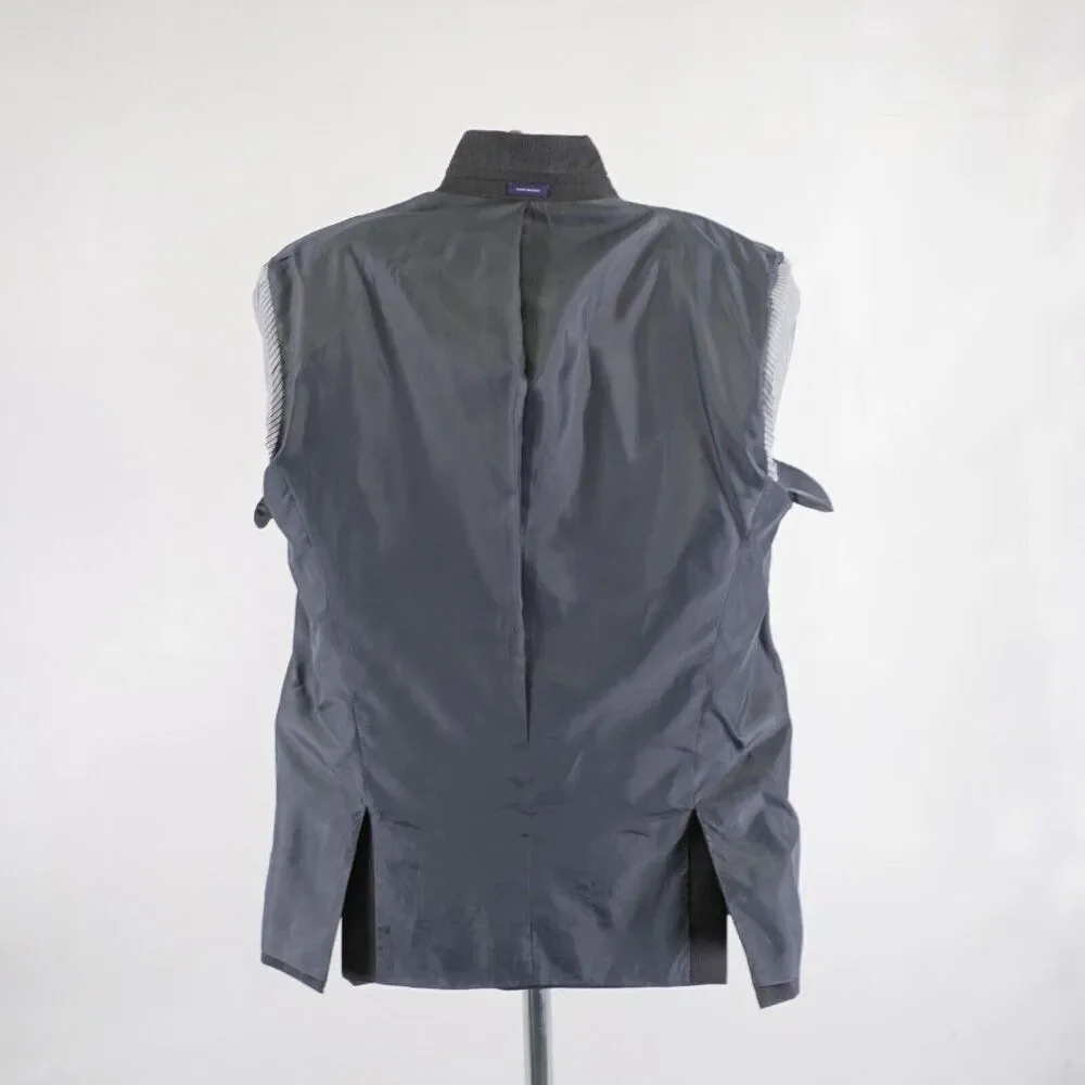 Stafford Wool Blend Classic Fit Gray Travel Suit Jacket 44L Or Slim 46L 2 Button